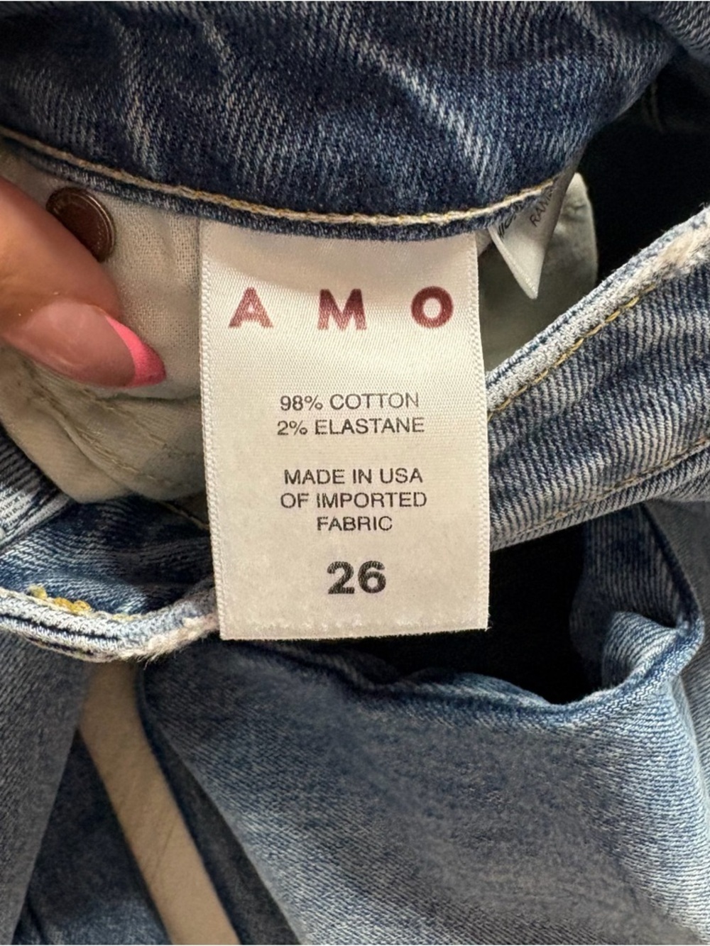 AMO Nico Straight Leg Jean Size 26 - Picture 4 of 7